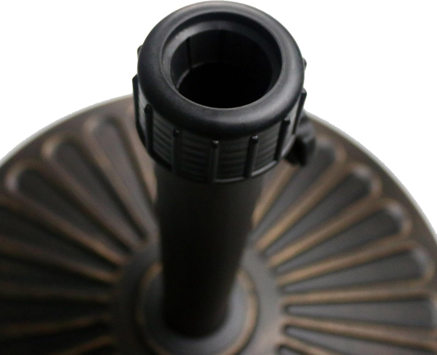 Sunnyglade Heavy Duty 30.2-lbs Round Umbrella Base - Antiqued Bronze for Patio & Outdoor Use