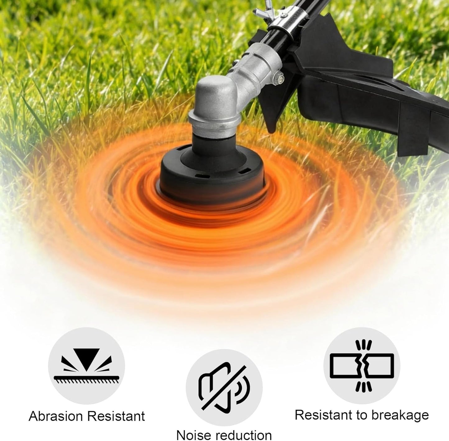 Weed Eater .095" Pentagonal String Trimmer Line - 1LB Orange Universal Replacement