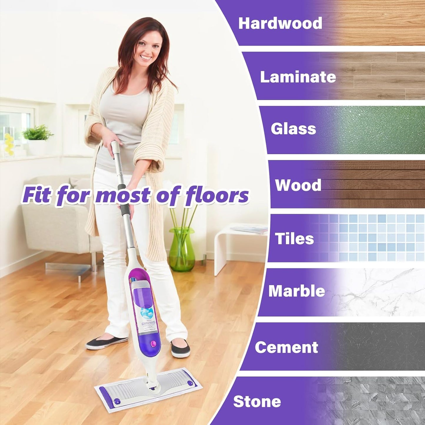 Skiennix Mop Pads Refills - 20 Pcs Wet & Dry Disposable Pads for Multi-Surface Floor Cleaning | Ideal for Tile & Hardwood