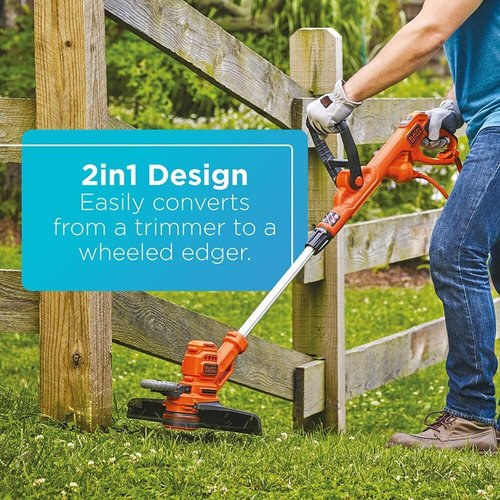 BLACK+DECKER 14-Inch Weed Wacker - Powerful 6.5-Amp Electric String Trimmer & Lawn Edger
