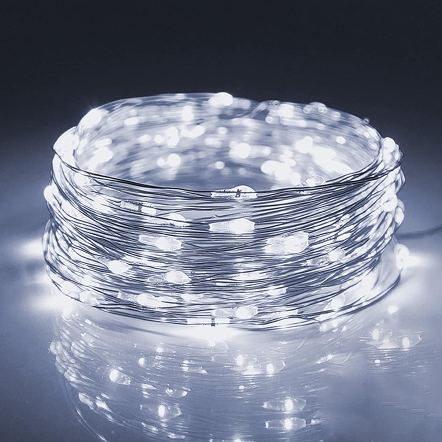 WATERGLIDE 12 Pack Mini String Lights - 20 LED Battery Operated Fairy Lights | Waterproof Silver Wire for Wedding & Party Decor