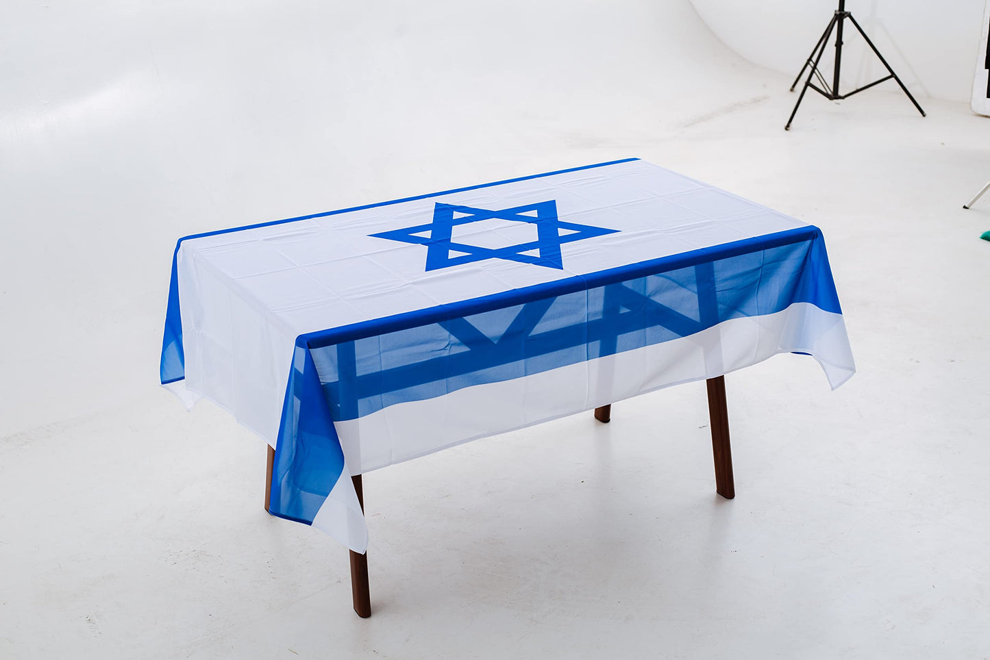 MSFHHA Rectangular Tablecloth Israel Israeli Flag Fade-Resistant Washable National Flag Tablecloth, Suitable for Kitchen Dining Family Gatherings and Outdoor Events,59 Inches * 83 Inches.