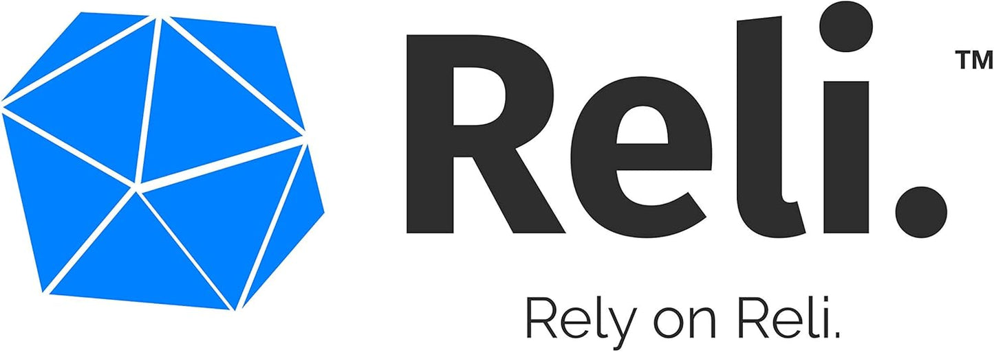 Reli. 6-10 Gallon Trash Bags - 300 Strong Clear Garbage Bags for Bathroom Use