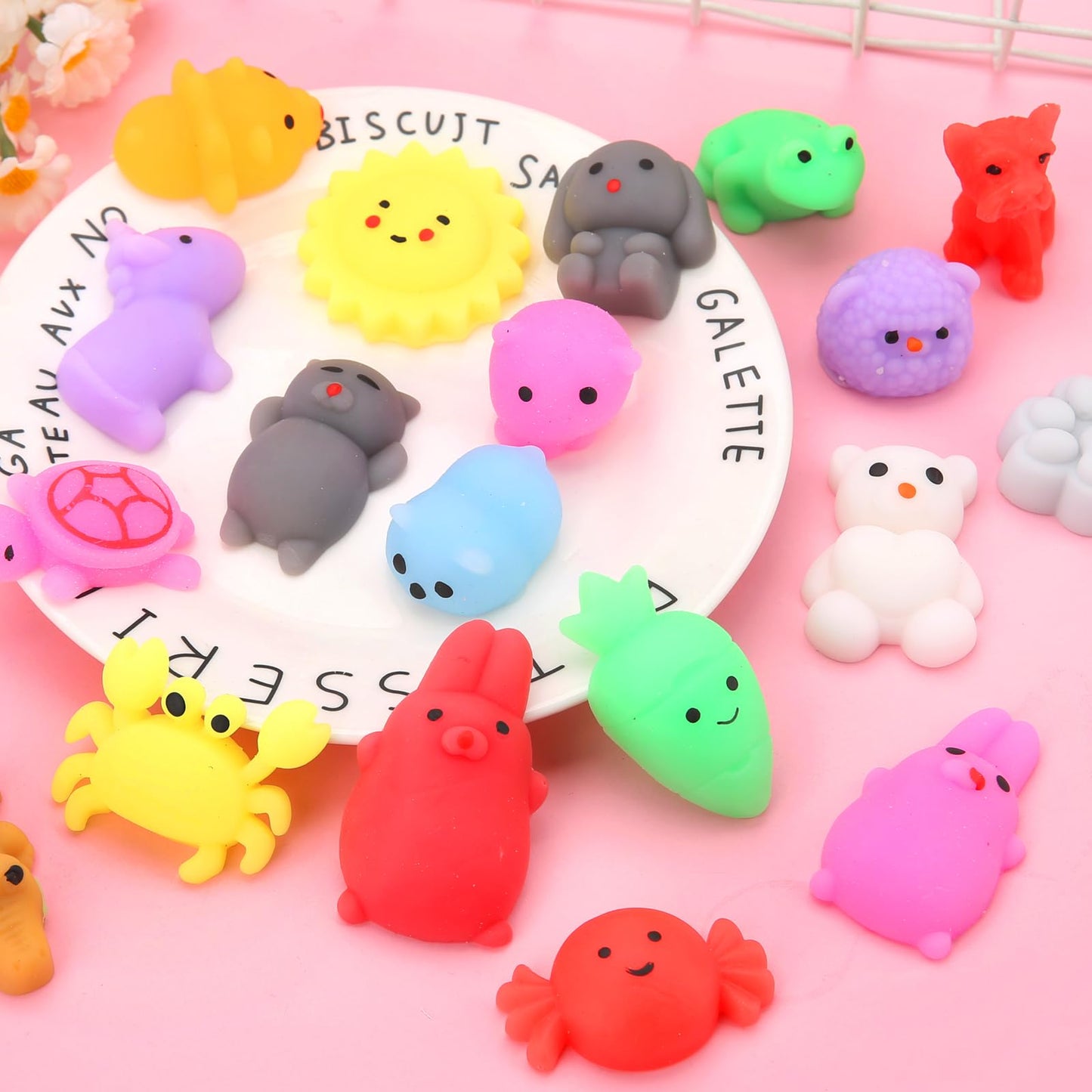 180 Pack Squishy Toys, Kawaii Squishies Party Favors for Kids 4-8 8-12, Mochi Squishy Animals Treasure Box Toys Classroom Prizes Easter Egg Fillers Basket Goodie Bag Stuffers