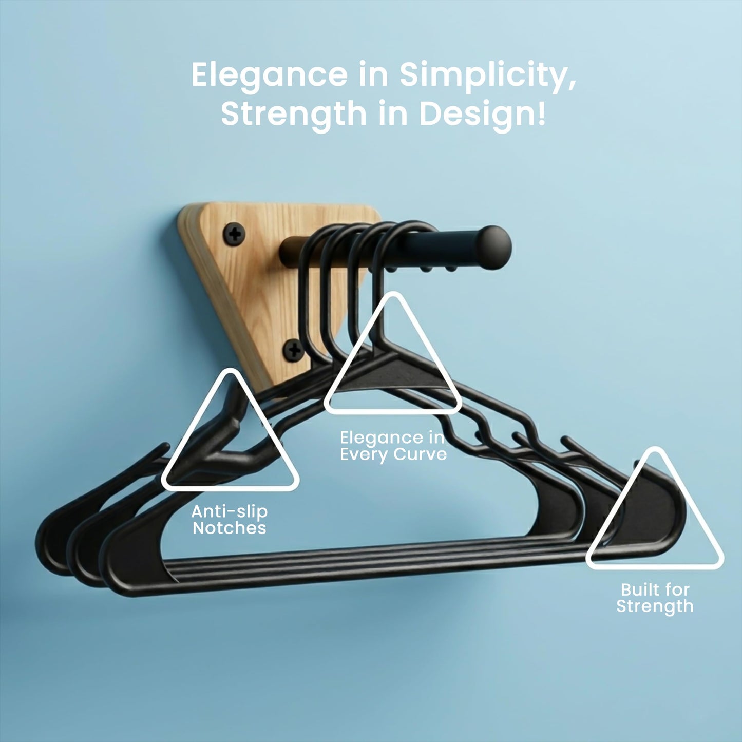 Utopia Home Plastic Hangers 200 Pack - Perfect Space Saving Clothes Hanger - Durable and Strong - Perfect Closet Organizers with Shoulder Grooves (Grey)