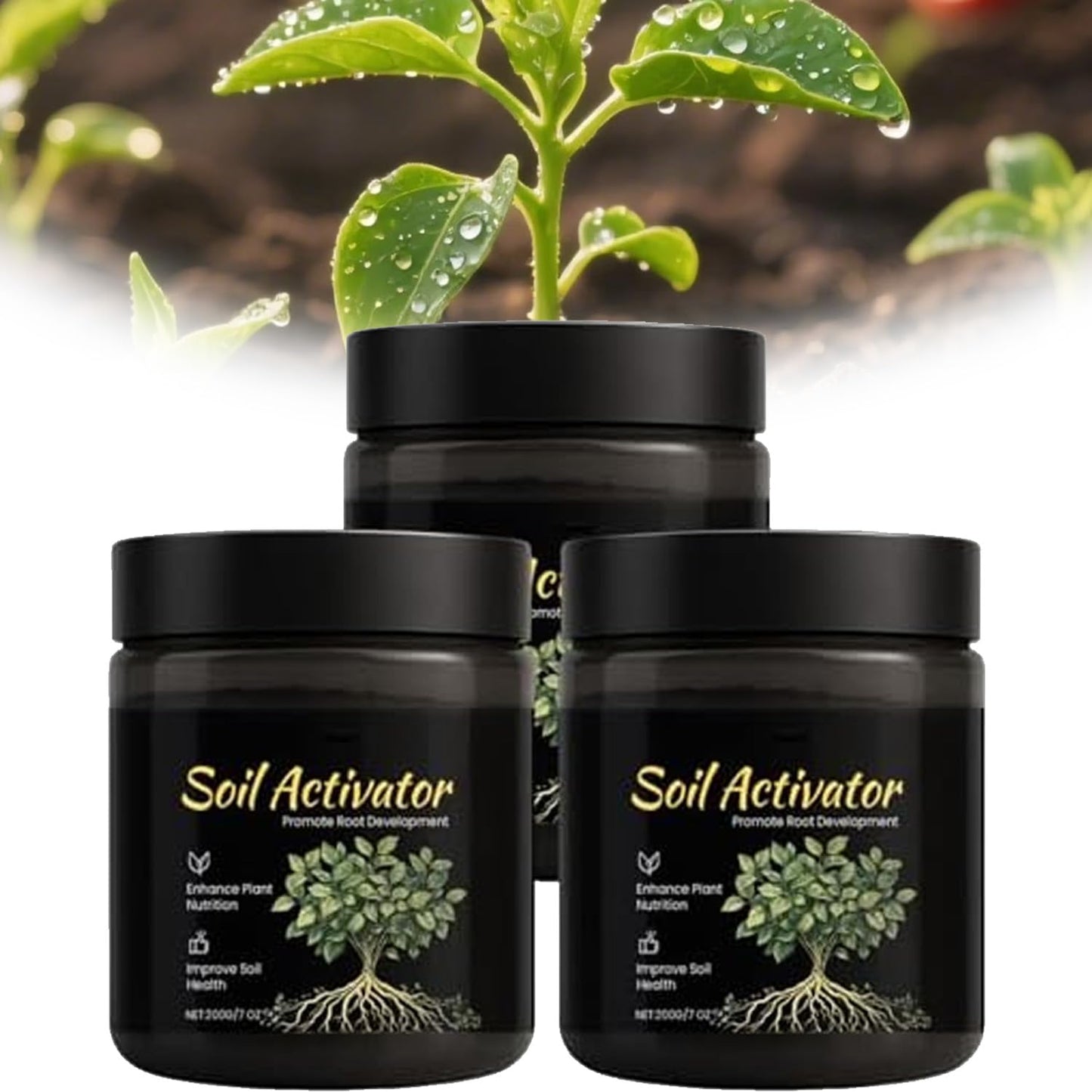 Skiennix Soil Activator - Concentrated Black Water Revitalizer for Lawn & Garden (1 PC)