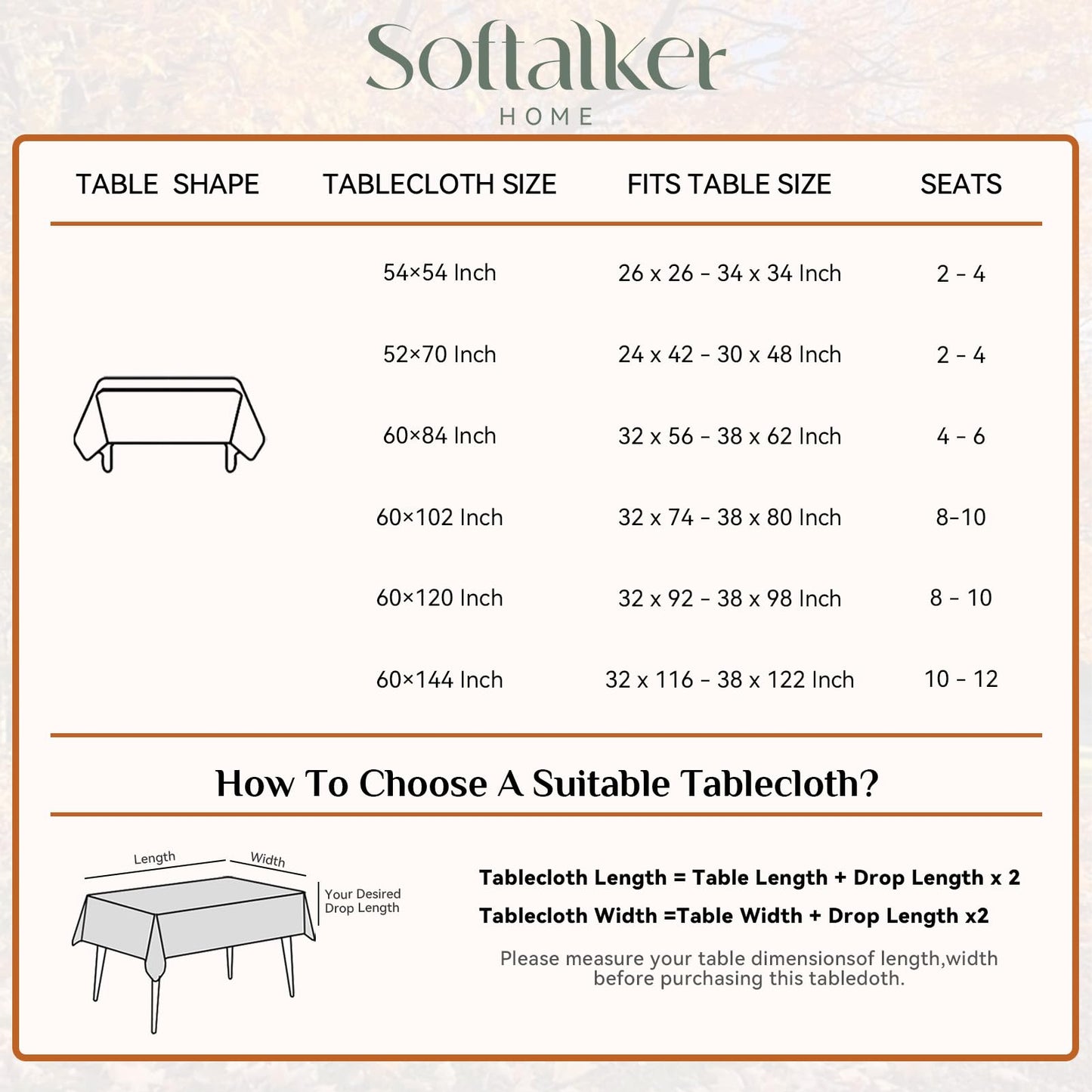 Softalker Sage Green Table Cloth Rectangle 70x52 Inch Linen Textured Outdoor Tablecloths Stain and Wrinkle Resistant Decorative Small Dining Table Cover Waterproof for Summer,Party,Birthday,Coffee