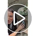 RyddeligHome White Faux Hydrangea & Eucalyptus Floral Arrangement for Vase — Real Touch Artificial Flowers for Home Decor
