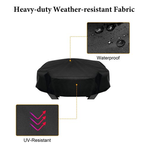 Grill Cover for Napoleon TravelQ PRO285 & 285,Weber Q1200 Grill,Heavy Duty and Waterproof BBQ Grill Cover for Napoleon Grill Accessories,Black