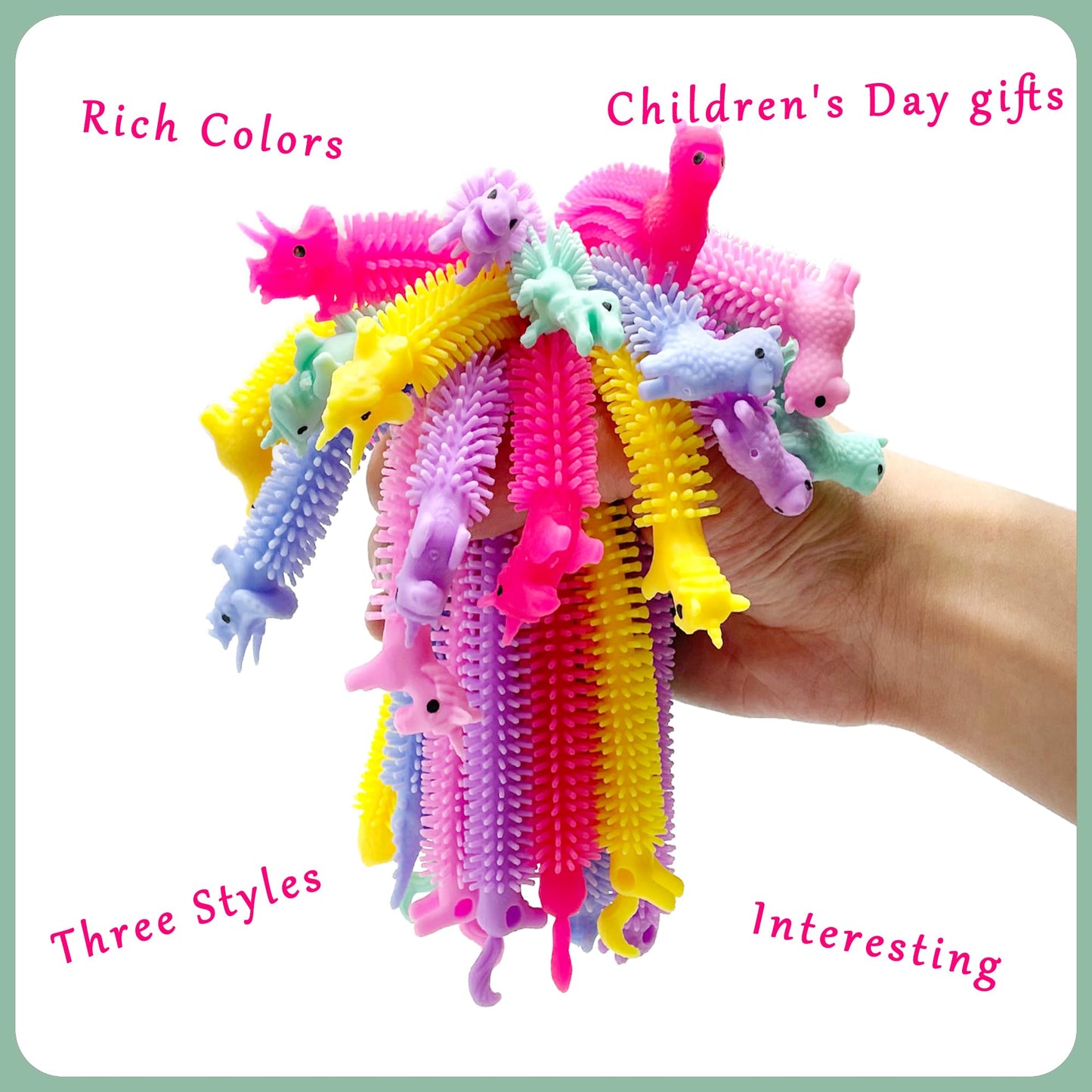 YZXODN 30 Pack Stretchy Strings Fidget Toys, Sensory Toys Bulk for Kids, Adults Stress Relief, Anti-Anxiety Autism Toys, Perfect for Easter, Children's Day, Classroom Exchange, Birthday, Party Favors