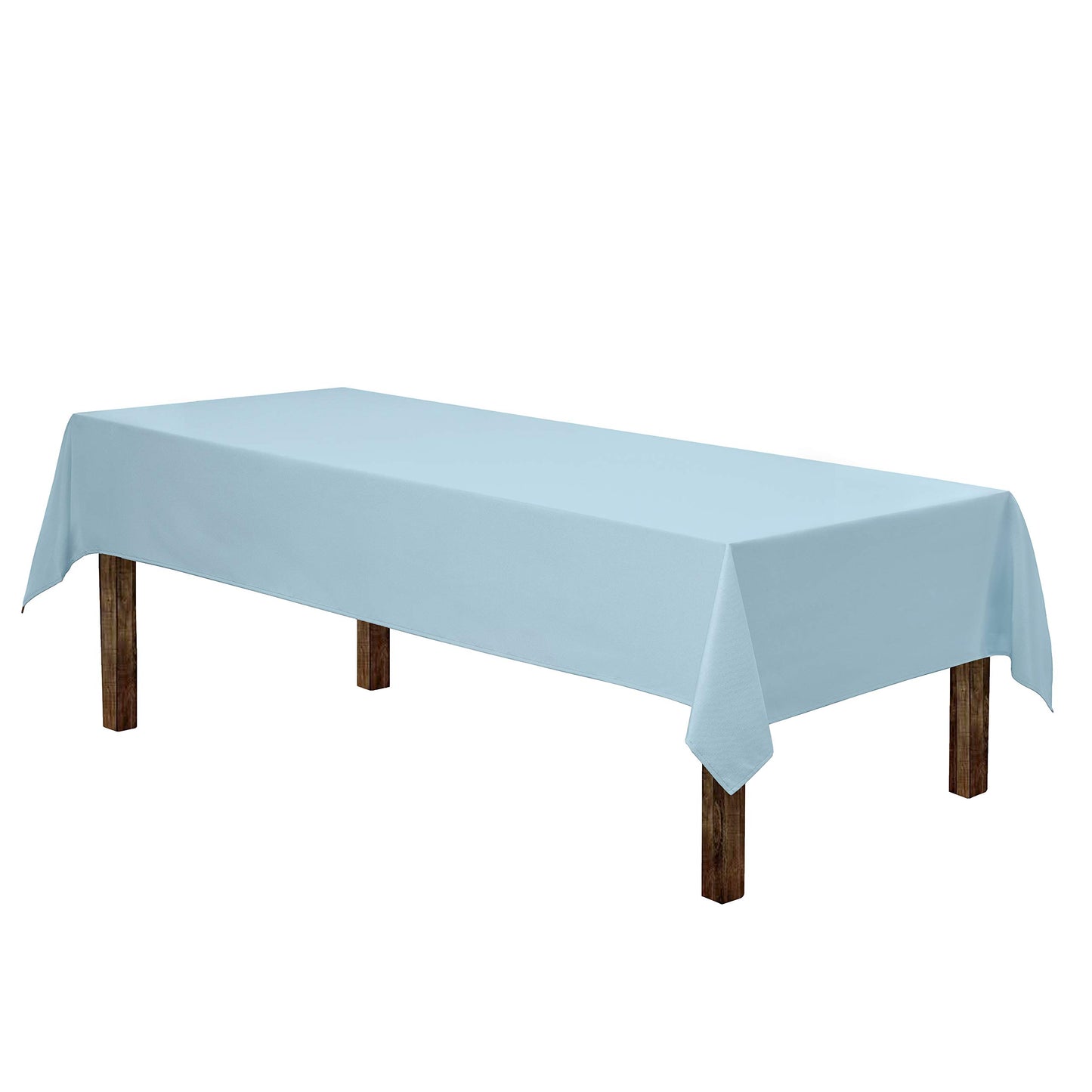 Gee Di Moda Rectangle Tablecloth - 60 x 102 Inch Baby Blue Table Cloth for 6 Foot Rectangle Tables - Heavy Duty Washable Fabric - for Holiday Party, Dinner, Weddings, Baby Shower & Events