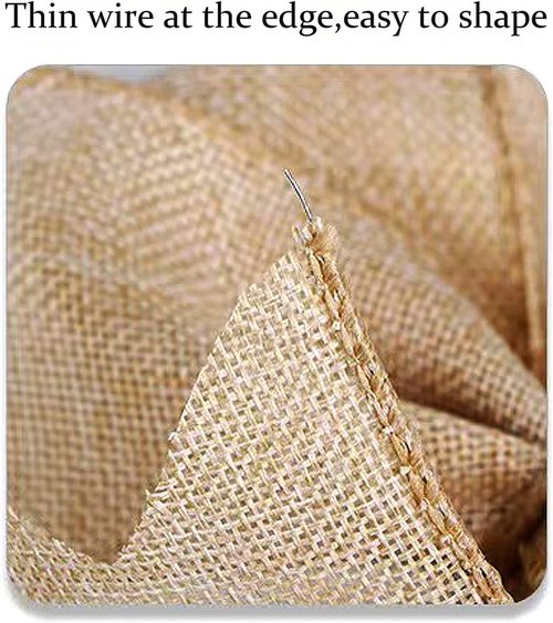 Hongsome Burlap Jute Hemp Rope Bows - Rustic Farmhouse Decor for Wreaths & Gift Wrapping | 2 Pack