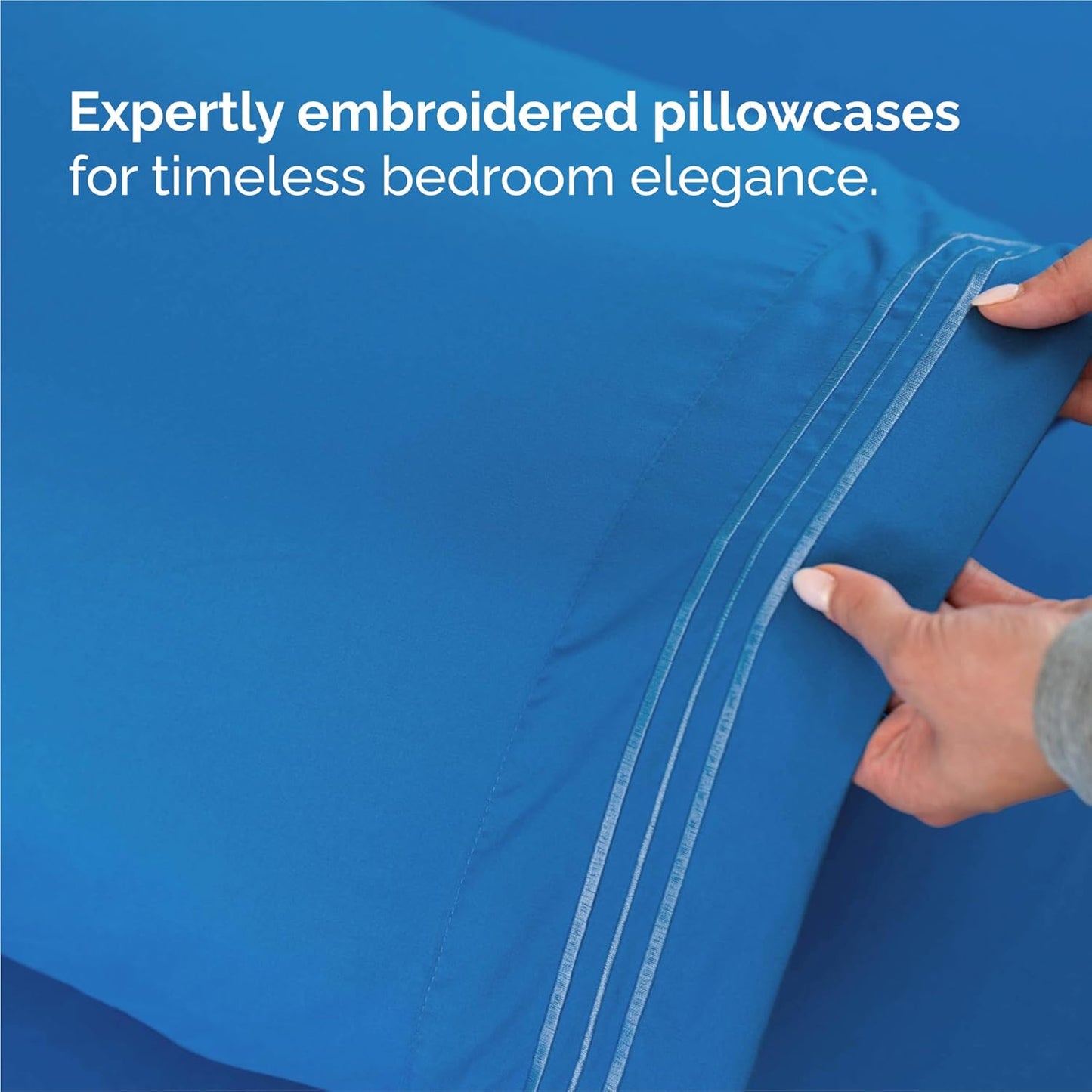 Royal Blue King Size 4-Piece Sheet Set | Comfy, Breathable & Cooling Luxury Bedding - Deep Pockets, Soft & Wrinkle-Free