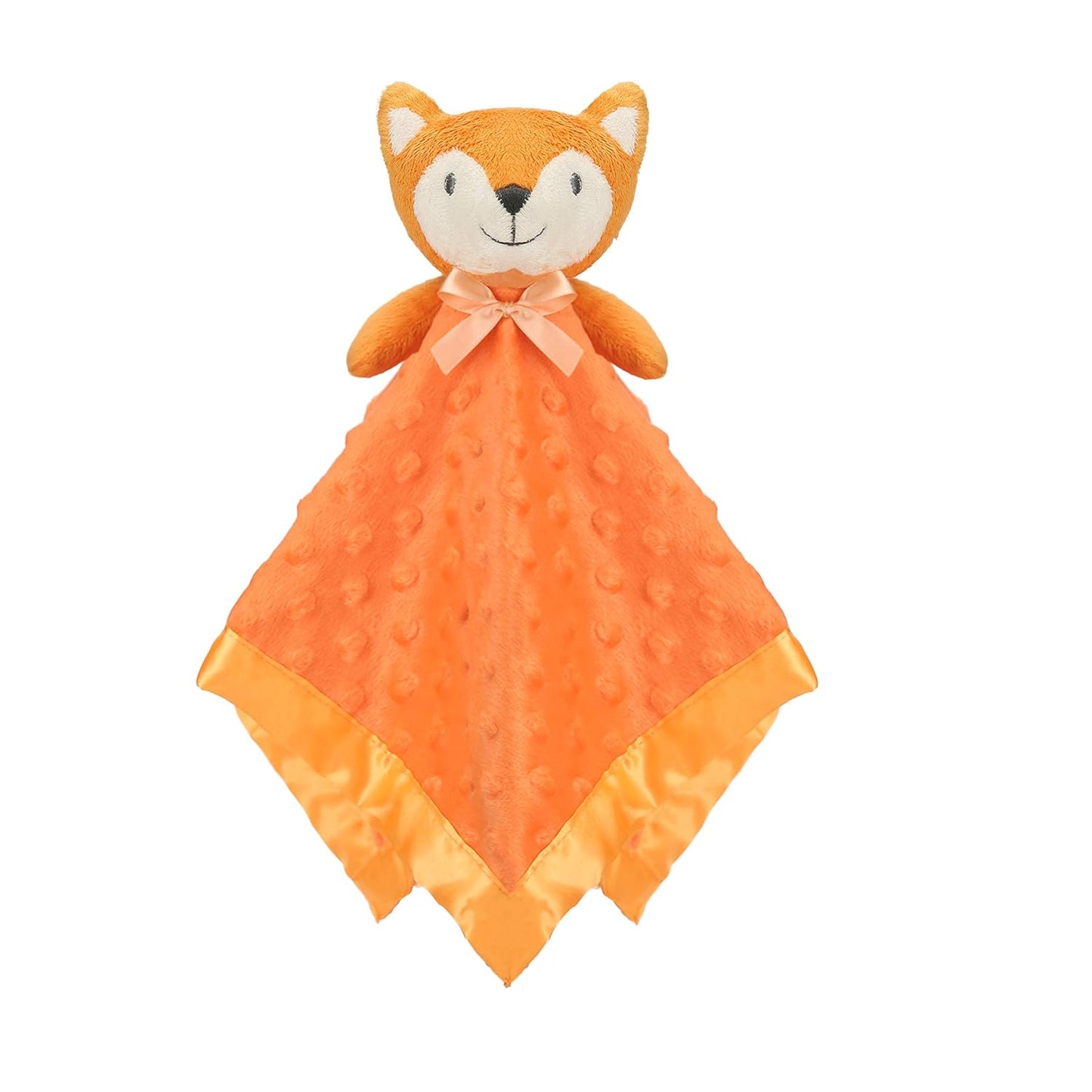 Pro Goleem Fox Security Blanket - Soft Orange Baby Lovey | Unisex Snuggle Toy for Newborns & Toddlers (16 Inch)