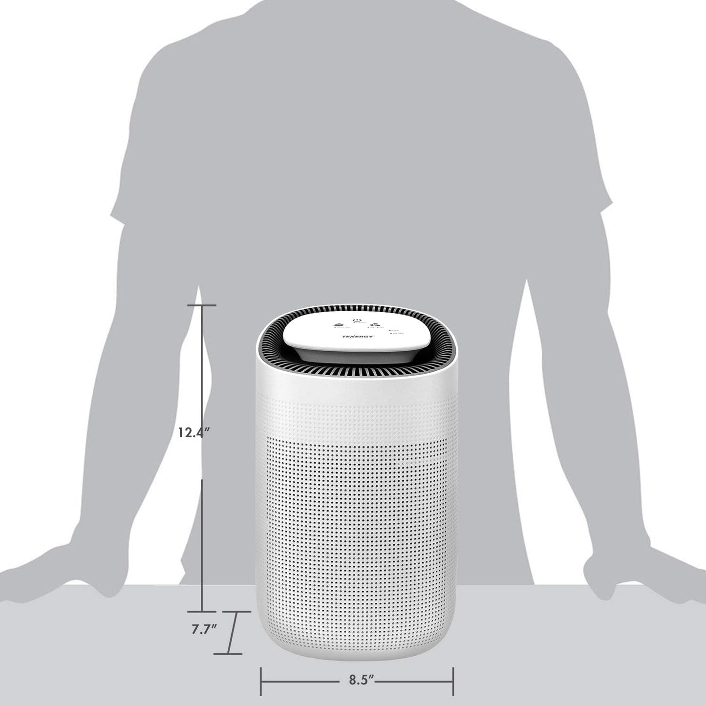 Tenergy Sorbi 1000ml Air Dehumidifier - True HEPA Filter, Auto Shutoff, Ultra-Quiet for Closets & Bathrooms