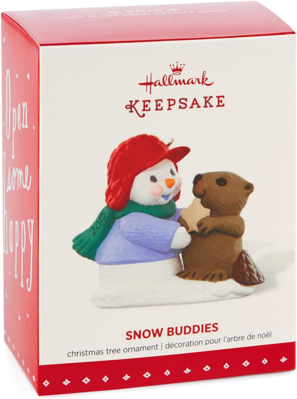 Snow Buddies Keepsake Ornament - Snowman & Beaver - 18th in Series