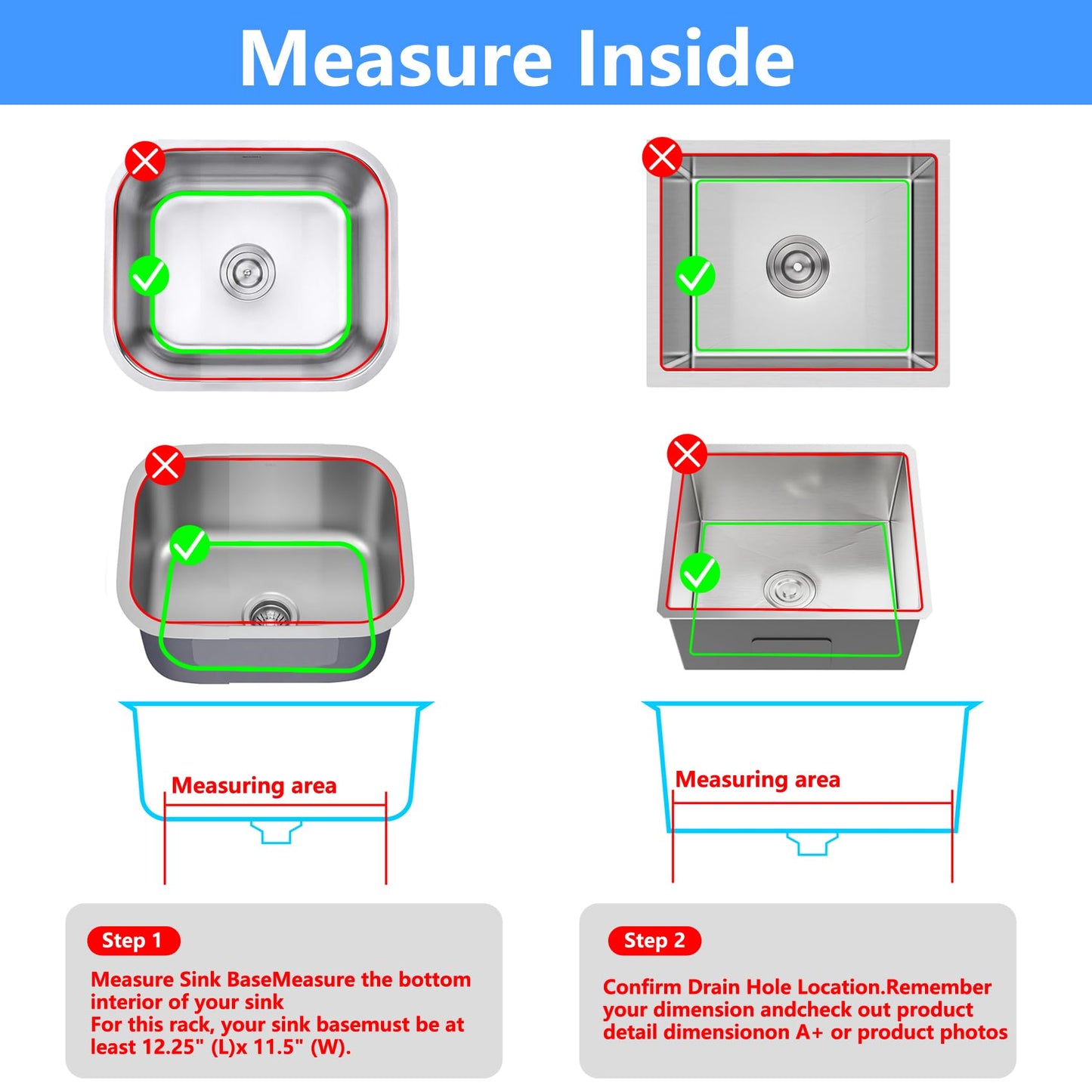 JIUBAR Sink Protectors for Kitchen Sink 12" 13" 16" 18" 19" 24" 26" 28" 29" 30" Silicone Sink mat| Silicone Kitchen Sink Mat for Bottom of Farmhouse(13.58"x 11.6"Black)