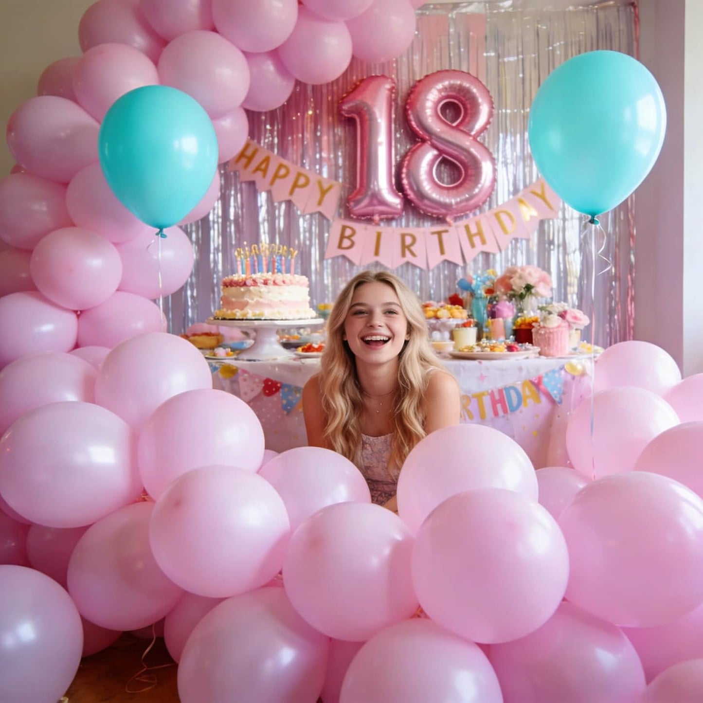 Pastel Pink Balloons by [Brand Name] - 12 Inch Latex Balloons for Birthday Party & Baby Shower | 110 Pack