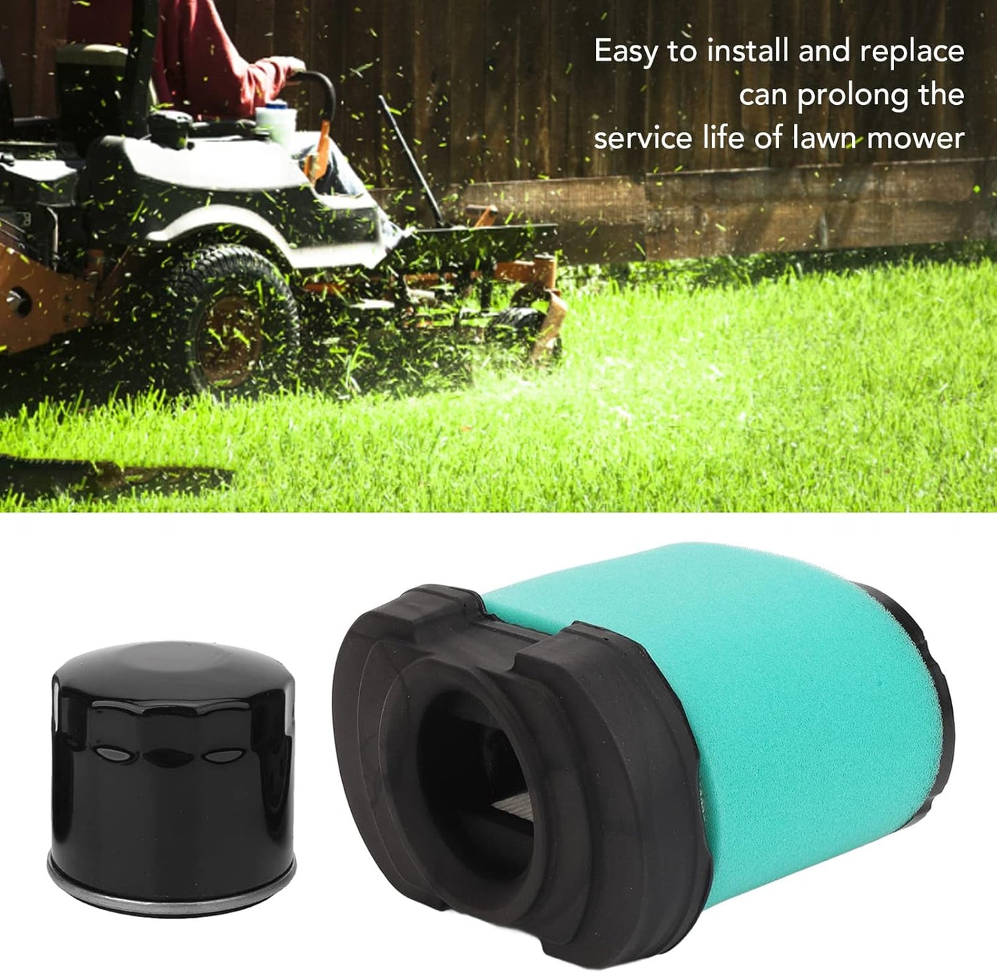 YT4000 Air Filter Maintenance Kit - Oil & Fuel Filter for Lawn Mower Engine | Essential Trimmer Accessories