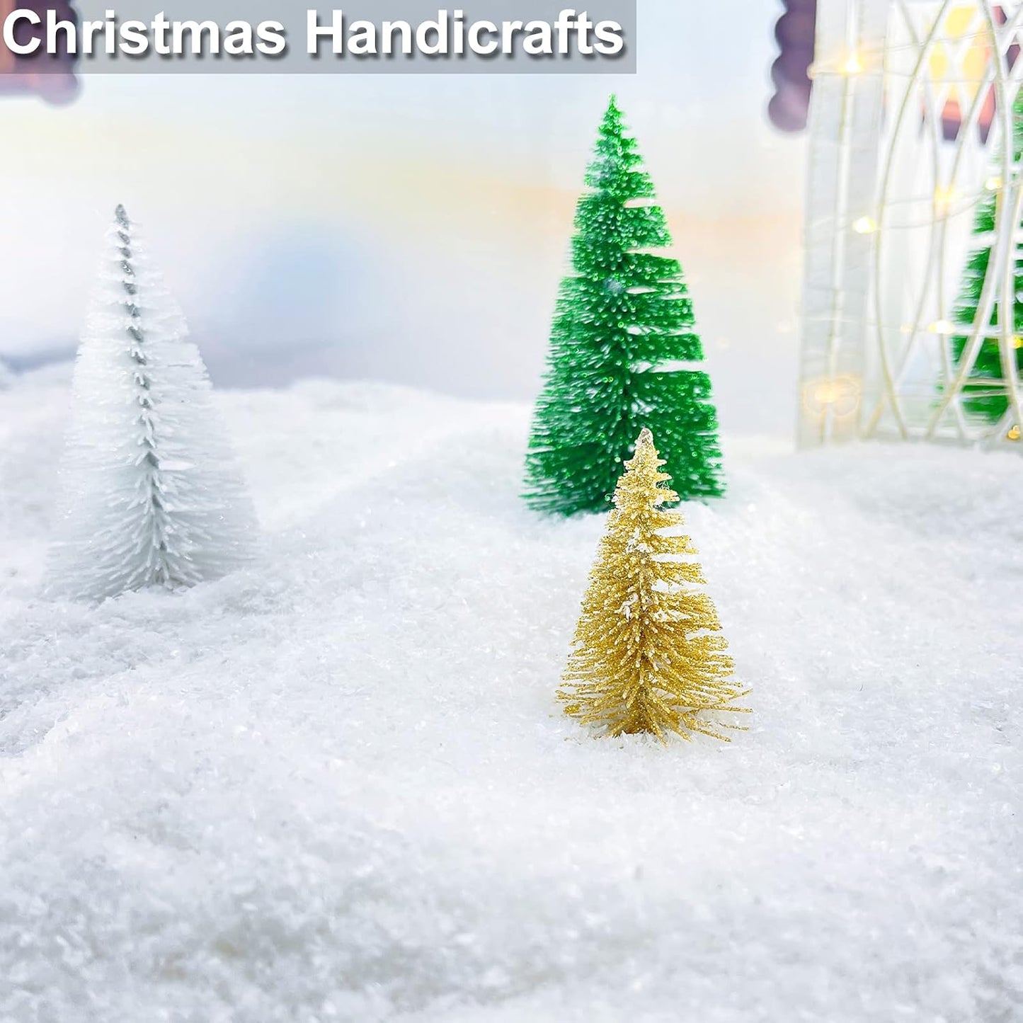TURNMEON 30 Ounces Fake Snow Powder | Sparkling Artificial Snow for Christmas Decorations & Crafts