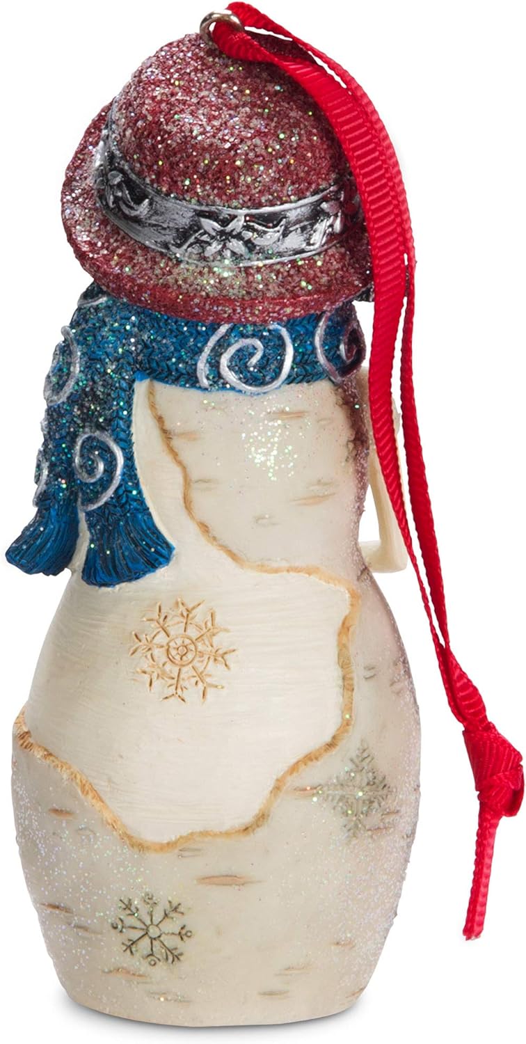 Aunt Snowman Figurine Ornament - 4" Pavilion Gift Company Holiday Decor