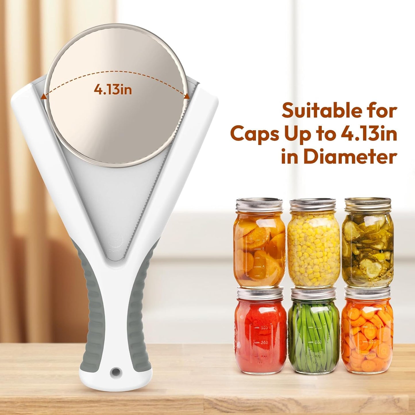 Skiennix Easy Grip Jar Opener - Effortless Bottle & Lid Remover for Seniors | Ideal Kitchen Gadget for Weak Hands