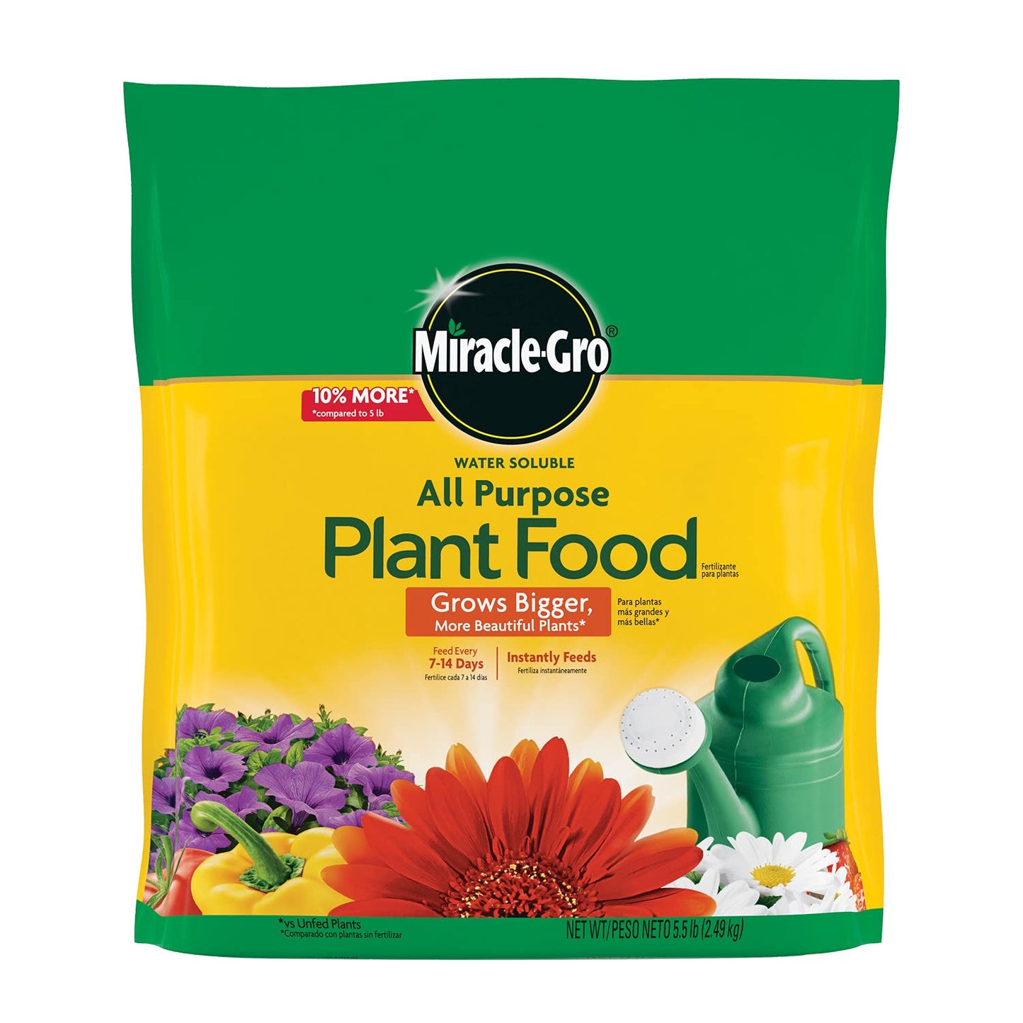 Miracle-Gro All-Purpose Plant Food - Water Soluble Fertilizer for Indoor & Outdoor Plants | 5.5 lb Bag
