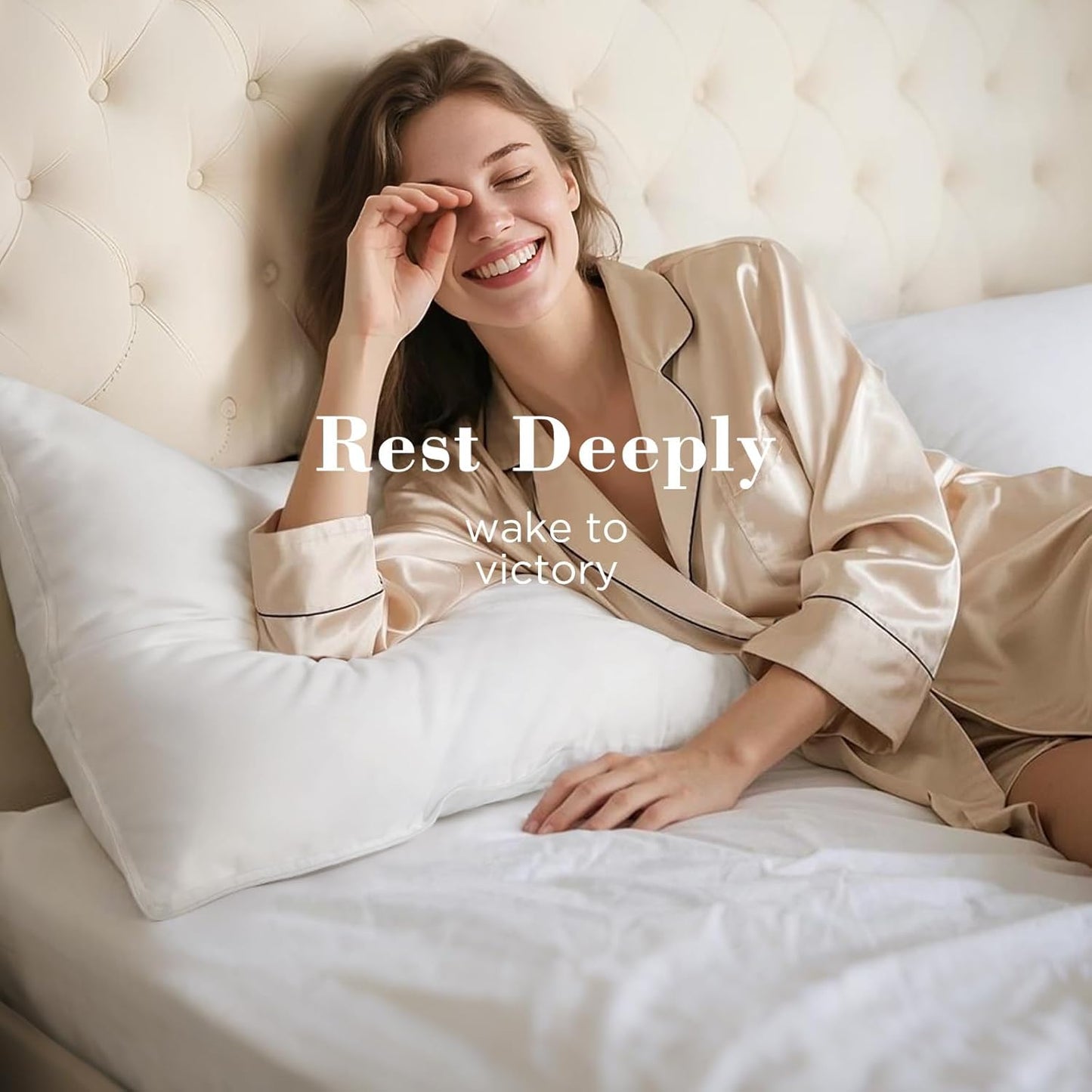 Viewstar Queen Size Bed Pillows - Soft Down Alternative for Back, Stomach & Side Sleepers | Hotel Collection, White Set of 2