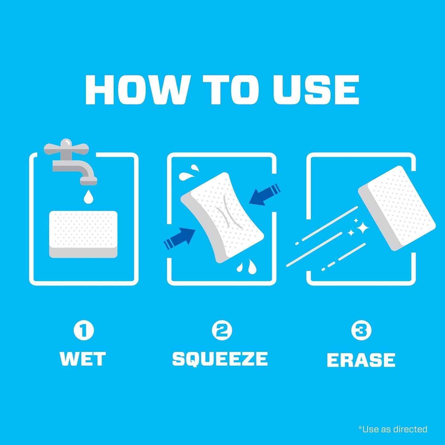 Mr Clean Magic Eraser - Erase Stains & Scuff Marks | Original 2 Count Pack