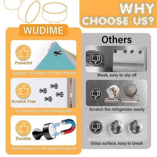 12 PCS Fridge Magnets Refrigerator Magnets Small Strong Magnets Whiteboard Magnets, Magnets for Fridge, Locker, Kitchen Decor and Accessories, Office, Classroom Organization