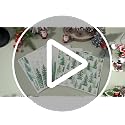 Christmas Watercolor Forest Pine Tree Kitchen Towels - 6 Pack, Reusable Cotton Dishcloths