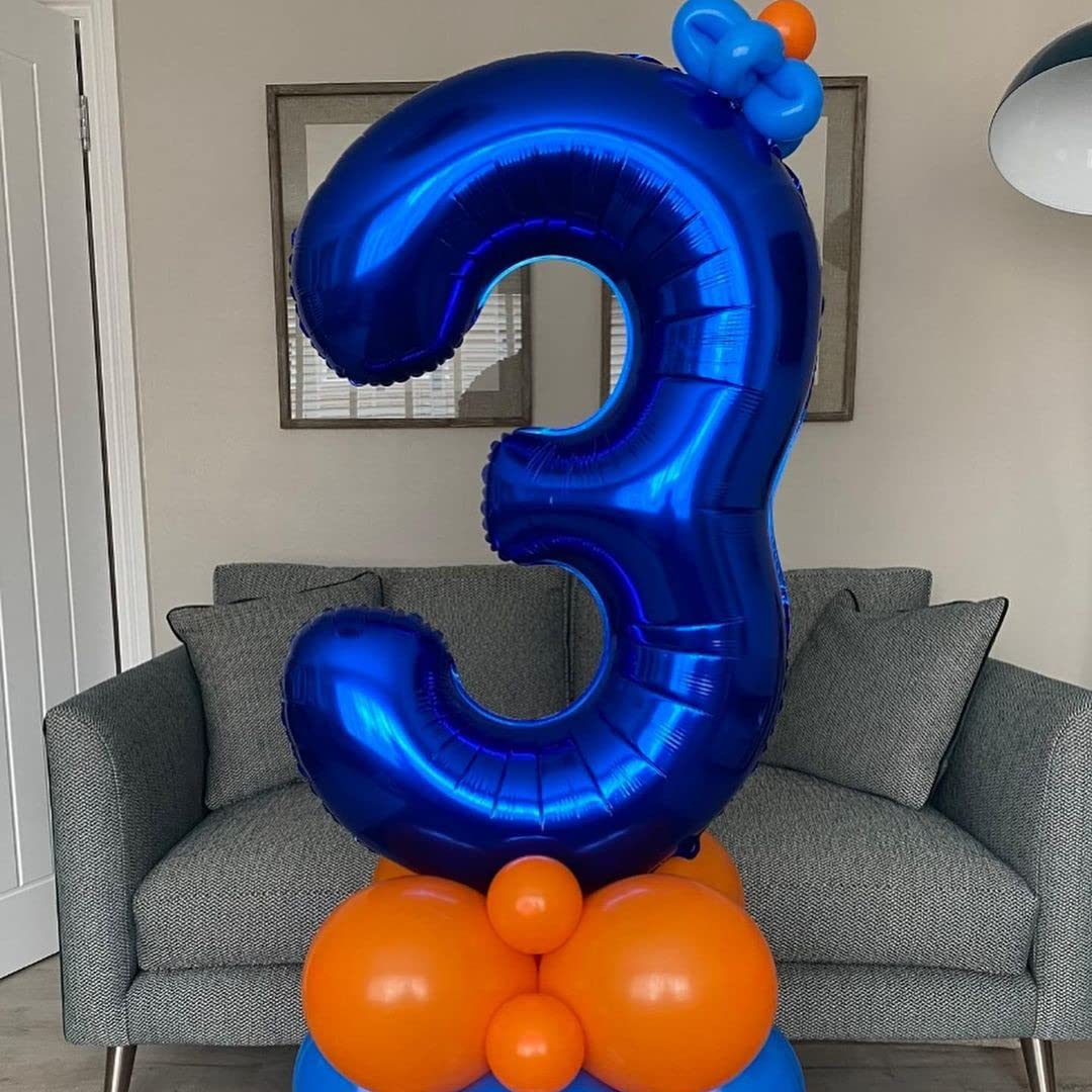 Navy Blue Number 13 Balloons,40 Inch Dark Blue 13 or 31 Birthday Balloon Large Foil Mylar Number Digital Balloons for Birthday Party Graduation Baby Shower Anniversary Decorations