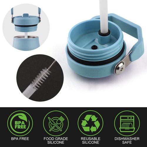 Joshey Replacement Straws for Stanley IceFlow 2.0 Flip Tumbler 24 oz (Only), 8 Pack BPA-Free Straws with 2 Cleaning Brushes, IceFlow 2.0 Accessories Parts
