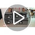 2-Pack Wine Glass Storage Box with Dividers, Hard Shell Stemware