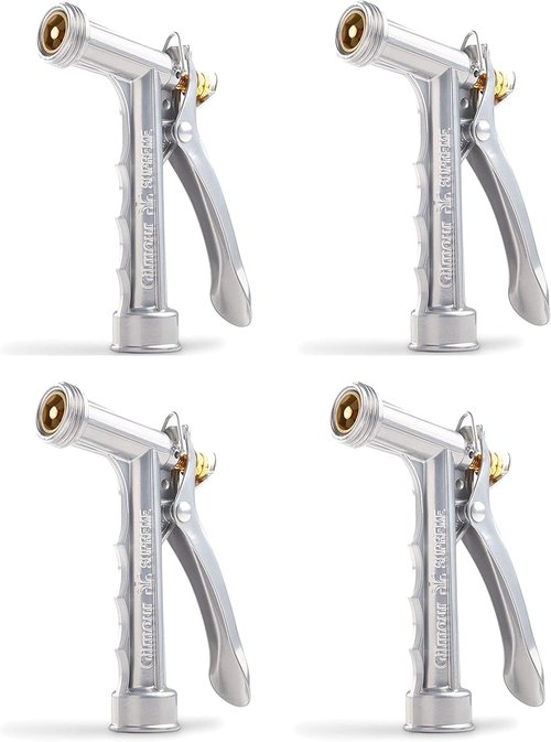 Gilmour Hose Spray Nozzle - Solid Metal Construction for Durable Garden Watering - 4 Pack
