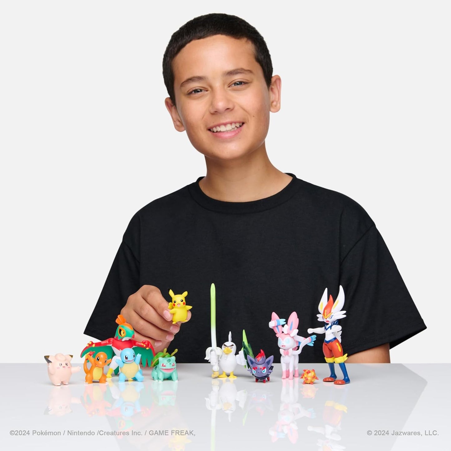 Pokemon Battle Figures 10-Pack - Includes 4.5-Inch Cinderace, Pikachu & More | Perfect for Collectors