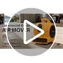 Airzentti Yellow 1100 CFM 3-Speed Industrial Floor Blower Fan with Timer