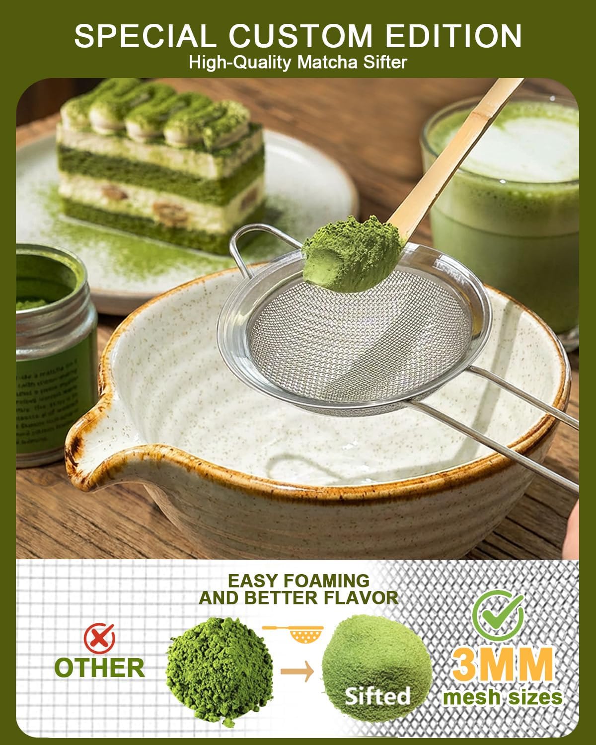 Vaiheng Matcha Whisk Set - Complete Bamboo Whisk, Bowl, Holder & Accessories | Perfect Gift for Tea Lovers