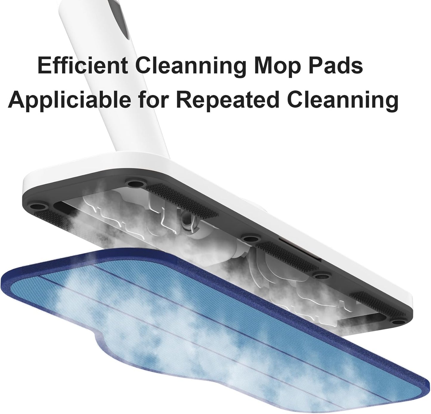 Newbealer Microfiber Steam Cleaner Pads - 6 PCS Replacement Set, Durable & Washable for NB282C