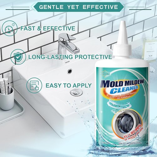Bleach Stain Remover Gel - Heavy-Duty Tile Grout Cleaner for Bathroom & Kitchen | 10 Oz Multipurpose