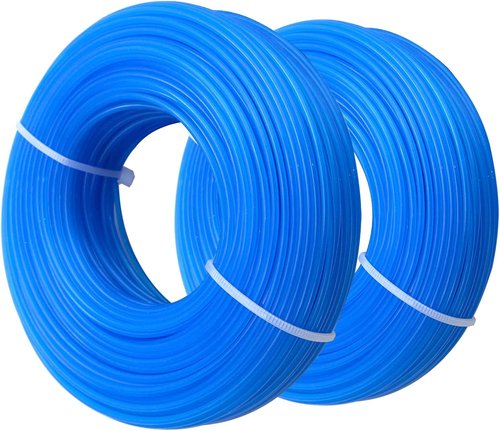Grass Trimmer Line .065'' | 98ft x 2 Rolls Nylon Blue String Trimmer Spools for Weed Trimmers