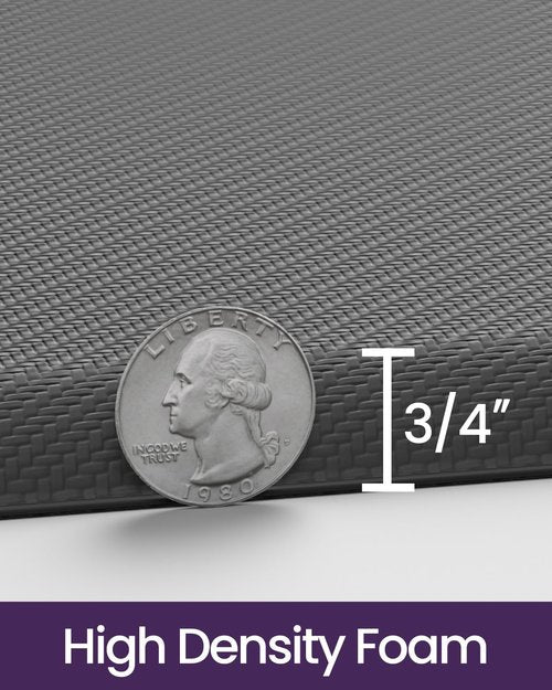 DEXI Kitchen Mat Cushioned Anti Fatigue, Extra Thick Comfort Standing Floor Mats Waterproof, Memory Foam Antifatigue Runner Rug for Desk Office, Sink, Laundry, 39x20, Grey