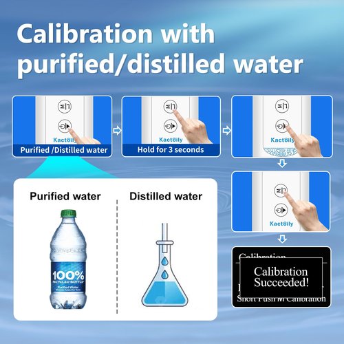 6 in 1 Digital Water Tester for Drinking Water, Portable Water Quality Tester for TOC, COD, EC, UV275, Temp, TDS Meter Digital Water Tester for Well, Tap, Outdoor Water