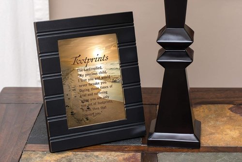 Cottage Garden Black Beaded Photo Frame - 5 x 7 Tabletop & Wall Display for Cherished Memories
