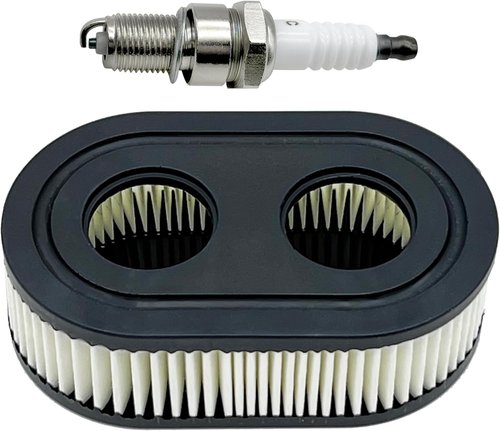 593260 Air Filter & Spark Plug - Compatible with Troy-Bilt Lawn Mowers TB110, TB115, TB200