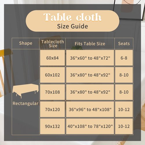 HAISIWLKJ 2 Pack 60 x 102 Inch White Rectangle Tablecloth for 6 Foot Table Washable Reusable Outdoor Polyester Fabric Decorative TableCover for Dining Table, Buffet, Camping, Baby Shower, Party
