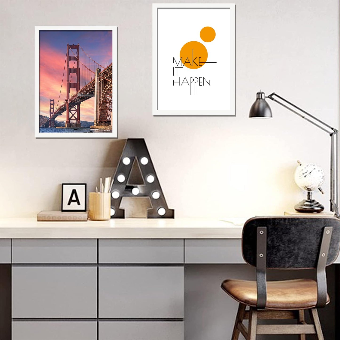 ijuerybai 6 Sets 14x18 Picture Frame, Frames for 14 x 18 Canvas Collage Photo Poster Certificate Wall Gallery, High Transparent Horizontal Vertical White 14 by 18 Inches