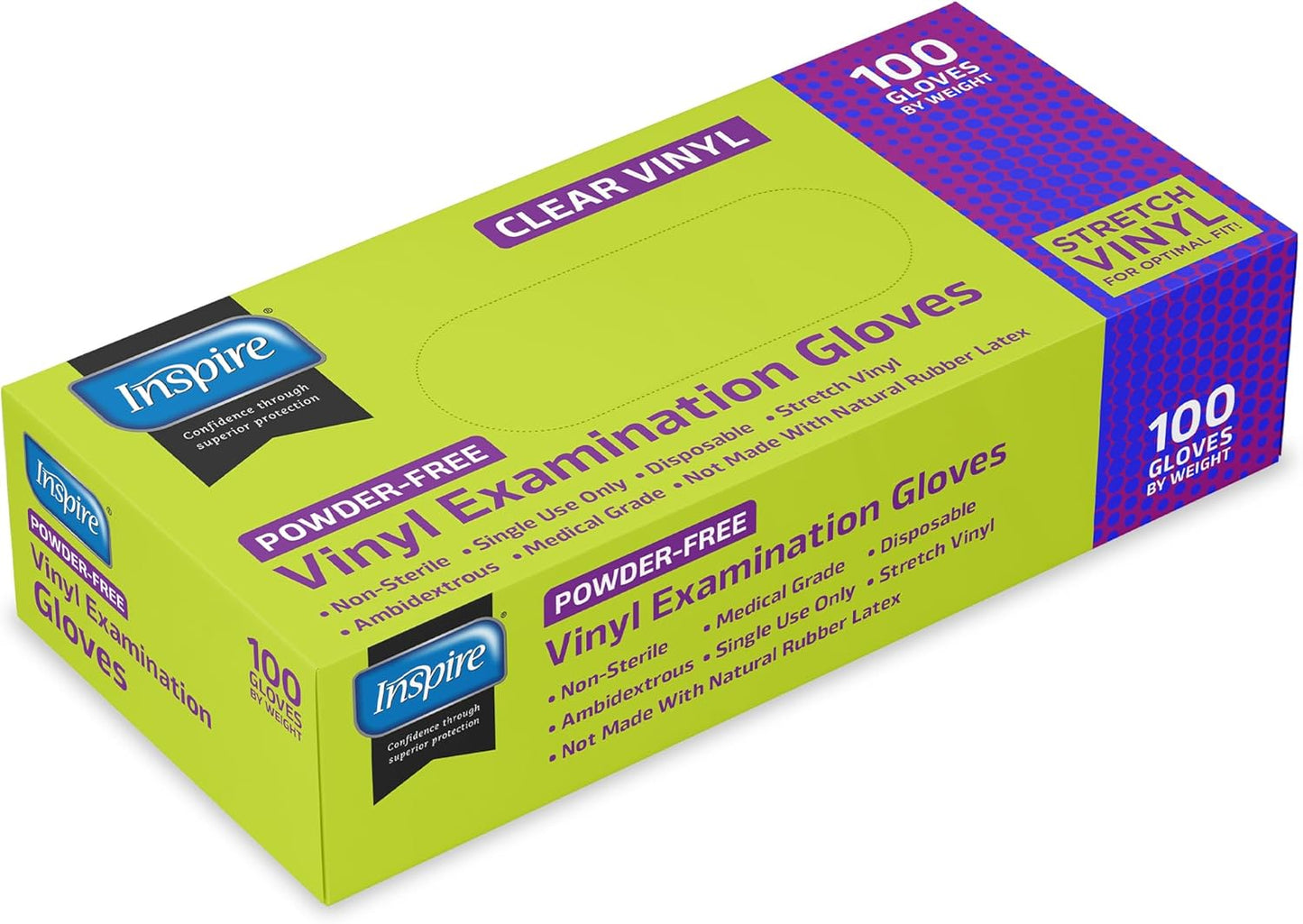 Regine Switzerland Clear Vinyl Disposable Gloves - Latex-Free for Food Prep & Cleaning