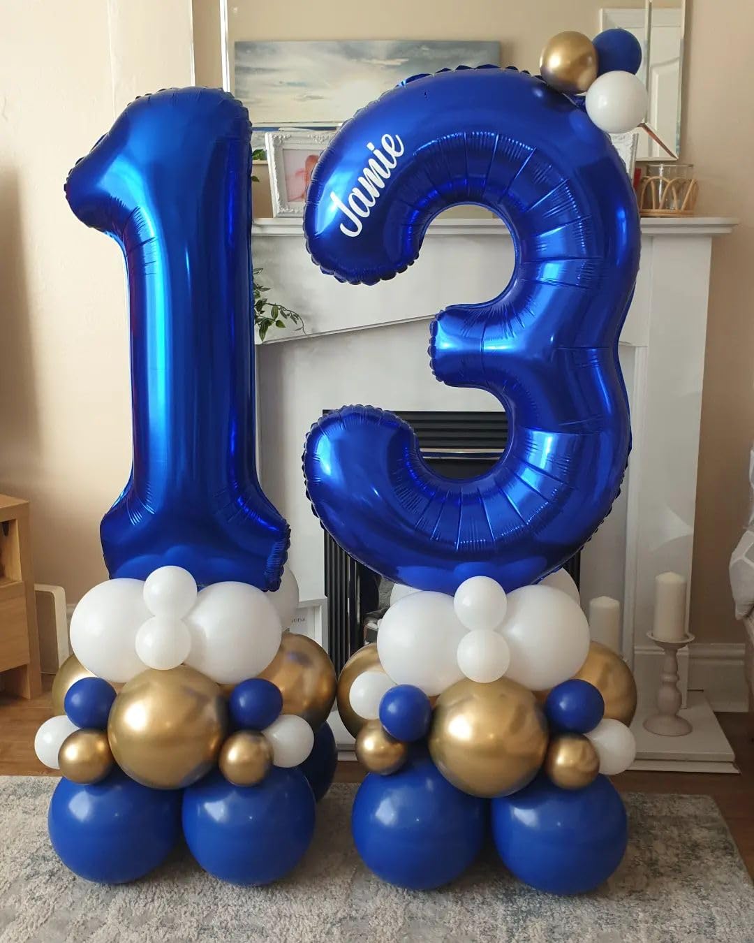 Number Balloons 40 Inch Dark Blue 1, Big One Balloons for 1st Birthday For Girl Boy 11 21 31 Balloons for Wedding, Celebration Party, Graduations