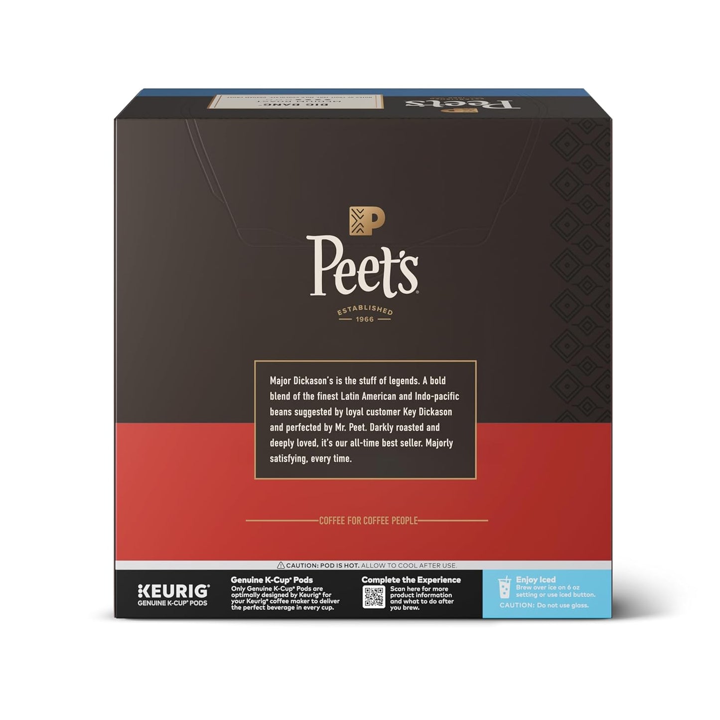 Peet's Coffee Dark Roast K-Cup Pods - 100% Arabica Major Dickason's Blend, 48 Count